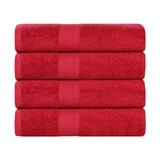 Eco-Friendly Ring-Spun Cotton 4-Piece Bath Towel Set