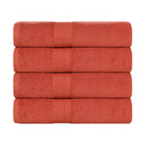 Eco-Friendly Ring-Spun Cotton 4-Piece Bath Towel Set