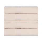 Eco-Friendly Ring-Spun Cotton 4-Piece Bath Towel Set
