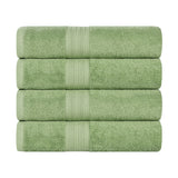 Eco-Friendly Ring-Spun Cotton 4-Piece Bath Towel Set