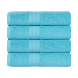 Eco-Friendly Ring-Spun Cotton 4-Piece Bath Towel Set