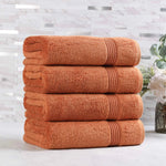 Egyptian Cotton Plush Absorbent Luxury Bath Towel Set of 4 - Egyptian Cotton Bath Towel by Superior Brand