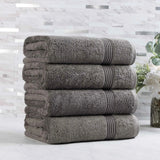 Egyptian Cotton Plush Absorbent Luxury Bath Towel Set of 4 - Egyptian Cotton Bath Towel by Superior Brand