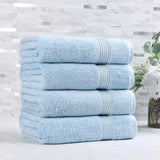 Egyptian Cotton Plush Absorbent Luxury Bath Towel Set of 4 - Egyptian Cotton Bath Towel by Superior Brand