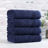 Egyptian Cotton Plush Absorbent Luxury Bath Towel Set of 4 - Egyptian Cotton Bath Towel by Superior Brand