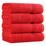 Egyptian Cotton Plush Absorbent Luxury Bath Towel Set of 4 - Egyptian Cotton Bath Towel by Superior Brand