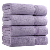 Egyptian Cotton Plush Absorbent Luxury Bath Towel Set of 4 - Egyptian Cotton Bath Towel by Superior Brand