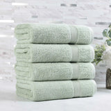 Egyptian Cotton Plush Absorbent Luxury Bath Towel Set of 4 - Egyptian Cotton Bath Towel by Superior Brand