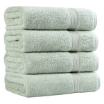 Egyptian Cotton Plush Absorbent Luxury Bath Towel Set of 4 - Egyptian Cotton Bath Towel by Superior Brand