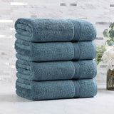 Egyptian Cotton Plush Absorbent Luxury Bath Towel Set of 4 - Egyptian Cotton Bath Towel by Superior Brand
