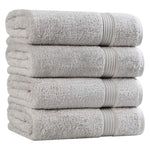 Egyptian Cotton Plush Absorbent Luxury Bath Towel Set of 4 - Egyptian Cotton Bath Towel by Superior Brand