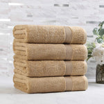 Egyptian Cotton Plush Absorbent Luxury Bath Towel Set of 4 - Egyptian Cotton Bath Towel by Superior Brand