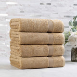 Egyptian Cotton Plush Absorbent Luxury Bath Towel Set of 4 - Egyptian Cotton Bath Towel by Superior Brand