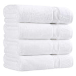 Egyptian Cotton Plush Absorbent Luxury Bath Towel Set of 4 - Egyptian Cotton Bath Towel by Superior Brand