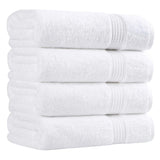 Egyptian Cotton Plush Absorbent Luxury Bath Towel Set of 4 - Egyptian Cotton Bath Towel by Superior Brand