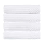 Soho Ribbed Cotton Absorbent Bath Towel Set of 4 - Bath Towel by Superior Brand