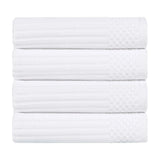 Soho Ribbed Cotton Absorbent Bath Towel Set of 4 - Bath Towel by Superior Brand