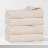 Eco-Friendly Ring-Spun Cotton 4-Piece Bath Towel Set