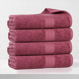 Eco-Friendly Ring-Spun Cotton 4-Piece Bath Towel Set