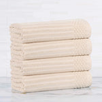 Soho Ribbed Cotton Absorbent Bath Towel Set of 4 - Bath Towel by Superior Brand