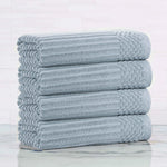 Soho Ribbed Cotton Absorbent Bath Towel Set of 4 - Bath Towel by Superior Brand