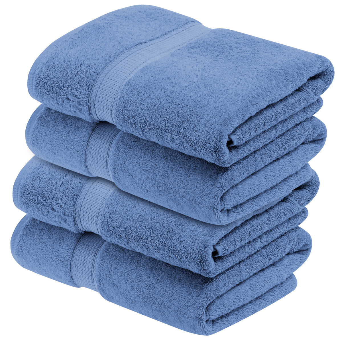 Superior Egyptian Cotton Plush Heavyweight Absorbent Luxury Soft Bath Towel (Set of 4)