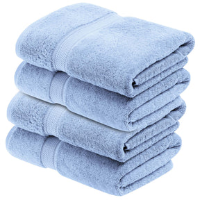 Superior Egyptian Cotton Plush Heavyweight Absorbent Luxury Soft Bath Towel  - Light Blue
