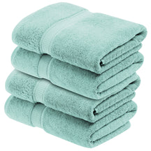 Superior Egyptian Cotton Plush Heavyweight Absorbent Luxury Soft Bath Towel - Sea Foam