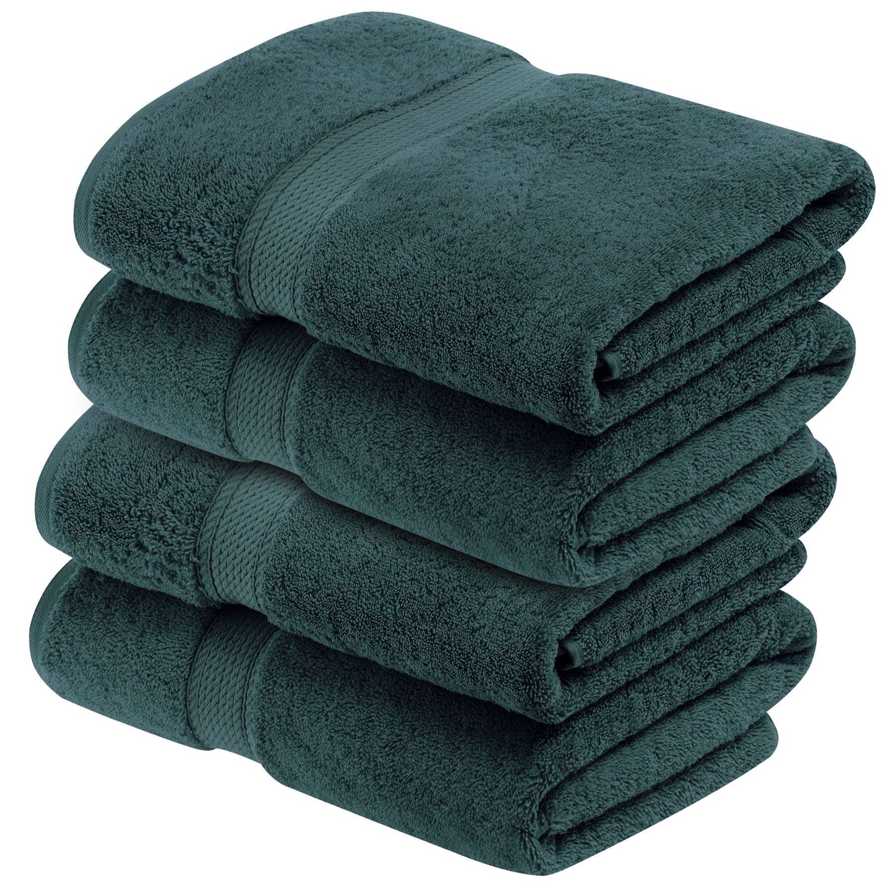 Superior Egyptian Cotton Plush Heavyweight Absorbent Luxury Soft Bath Towel  - Teal