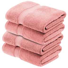 Superior Egyptian Cotton Plush Heavyweight Absorbent Luxury Soft Bath Towel  - Tea Rose