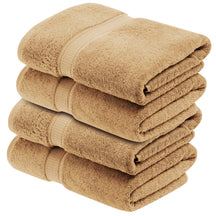 Superior Egyptian Cotton Plush Heavyweight Absorbent Luxury Soft Bath Towel  - Toast