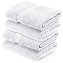 Superior Egyptian Cotton Plush Heavyweight Absorbent Luxury Soft Bath Towel  - White