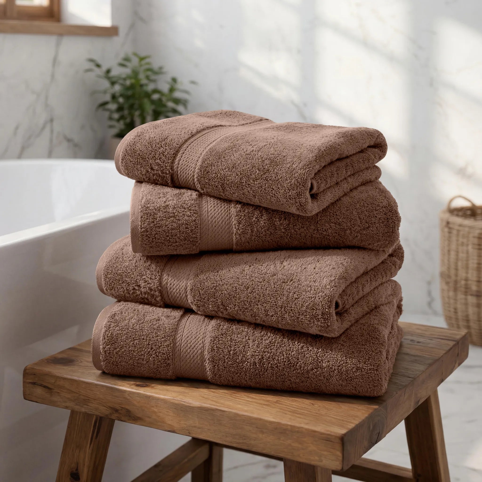 Madeline Egyptian Cotton Bath Towel Set 4-Piece