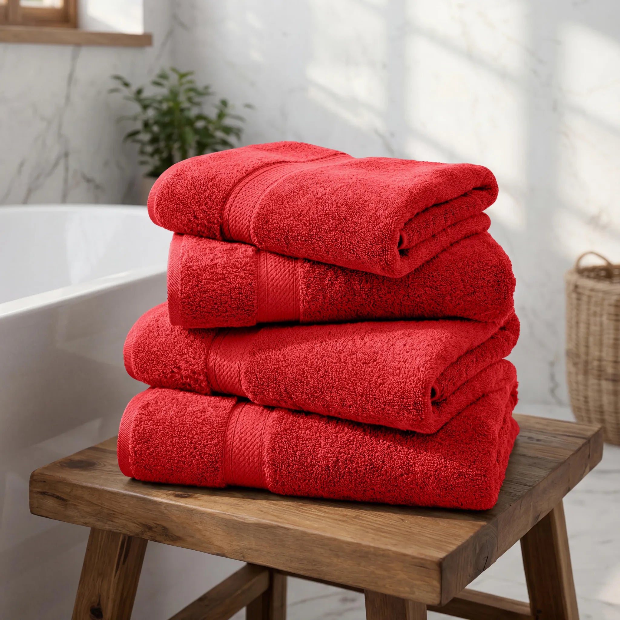 Madeline Egyptian Cotton Bath Towel Set 4-Piece