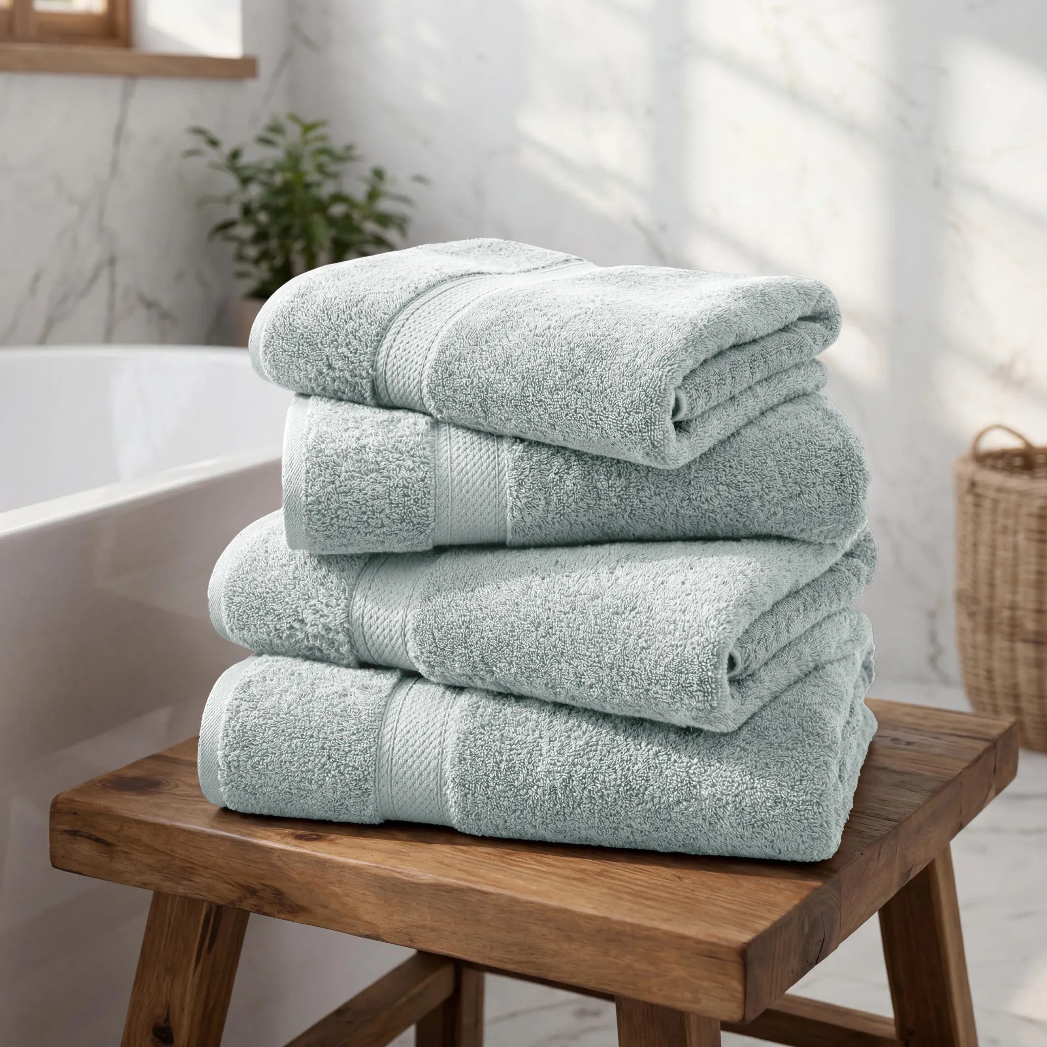 Madeline Egyptian Cotton Bath Towel Set 4-Piece
