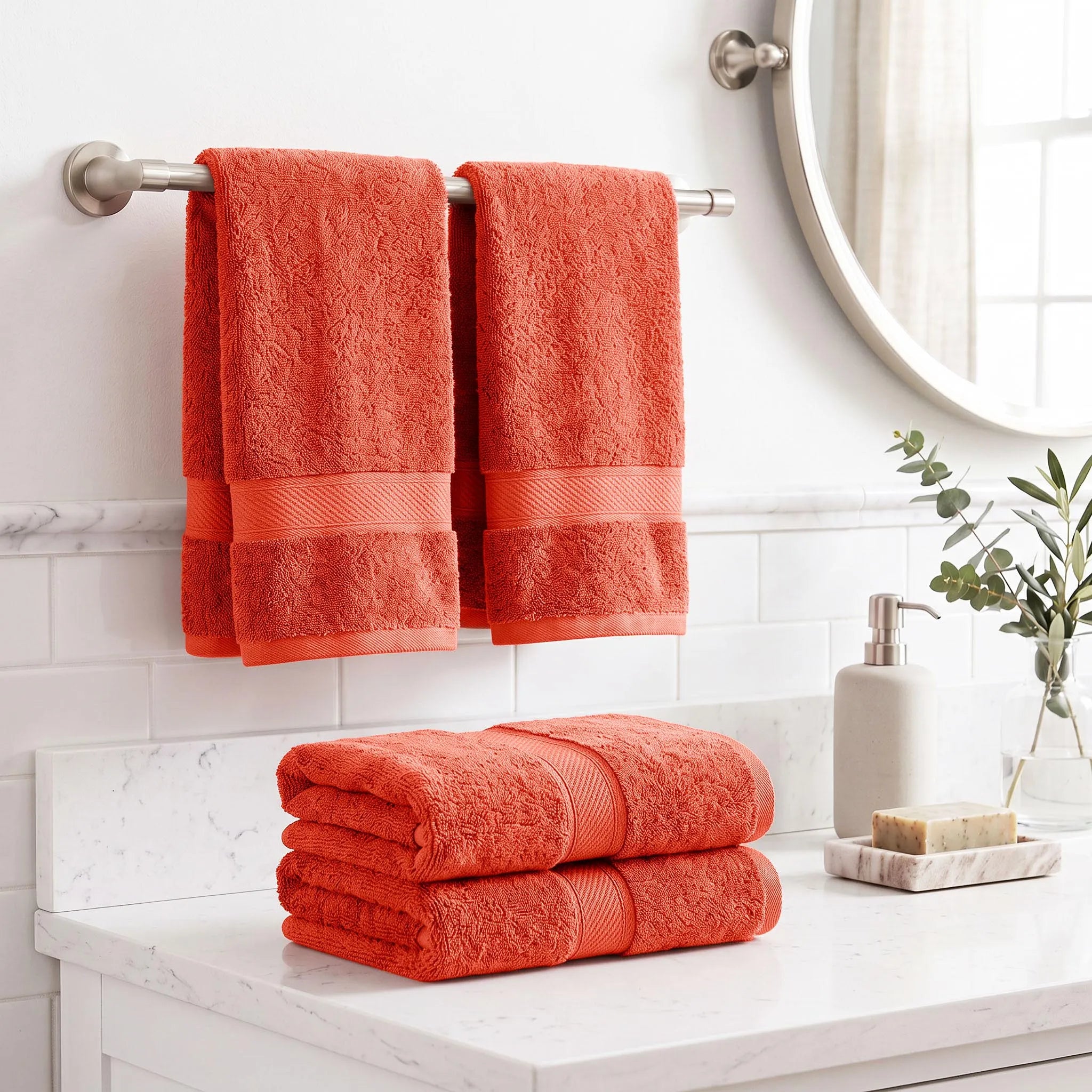 Madeline Egyptian Cotton Hand Towels 4-Piece Plush Set