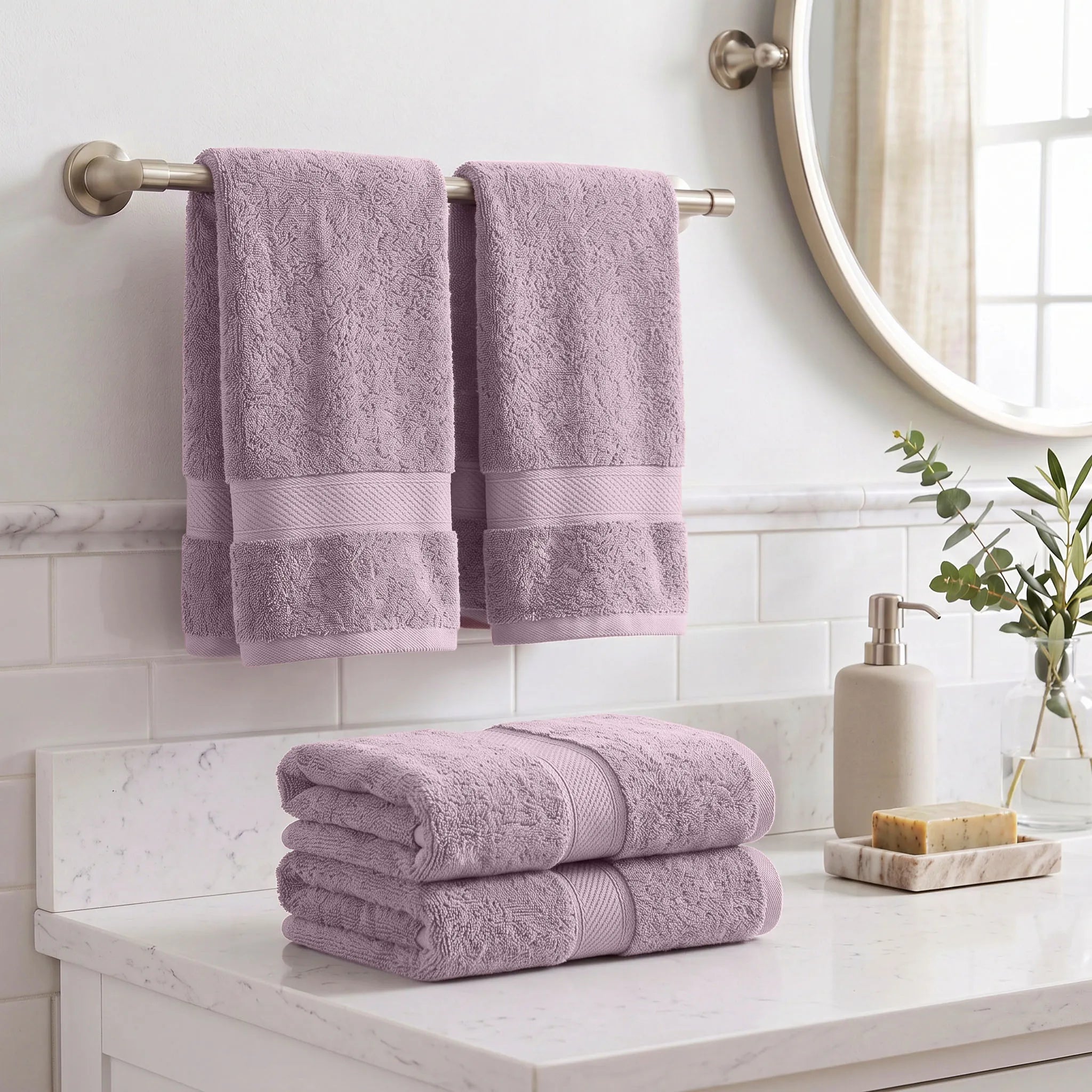 Madeline Egyptian Cotton Hand Towels 4-Piece Plush Set