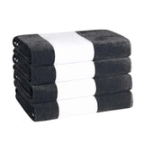 Cabana Stripe Oversized Cotton Beach Towel Sets