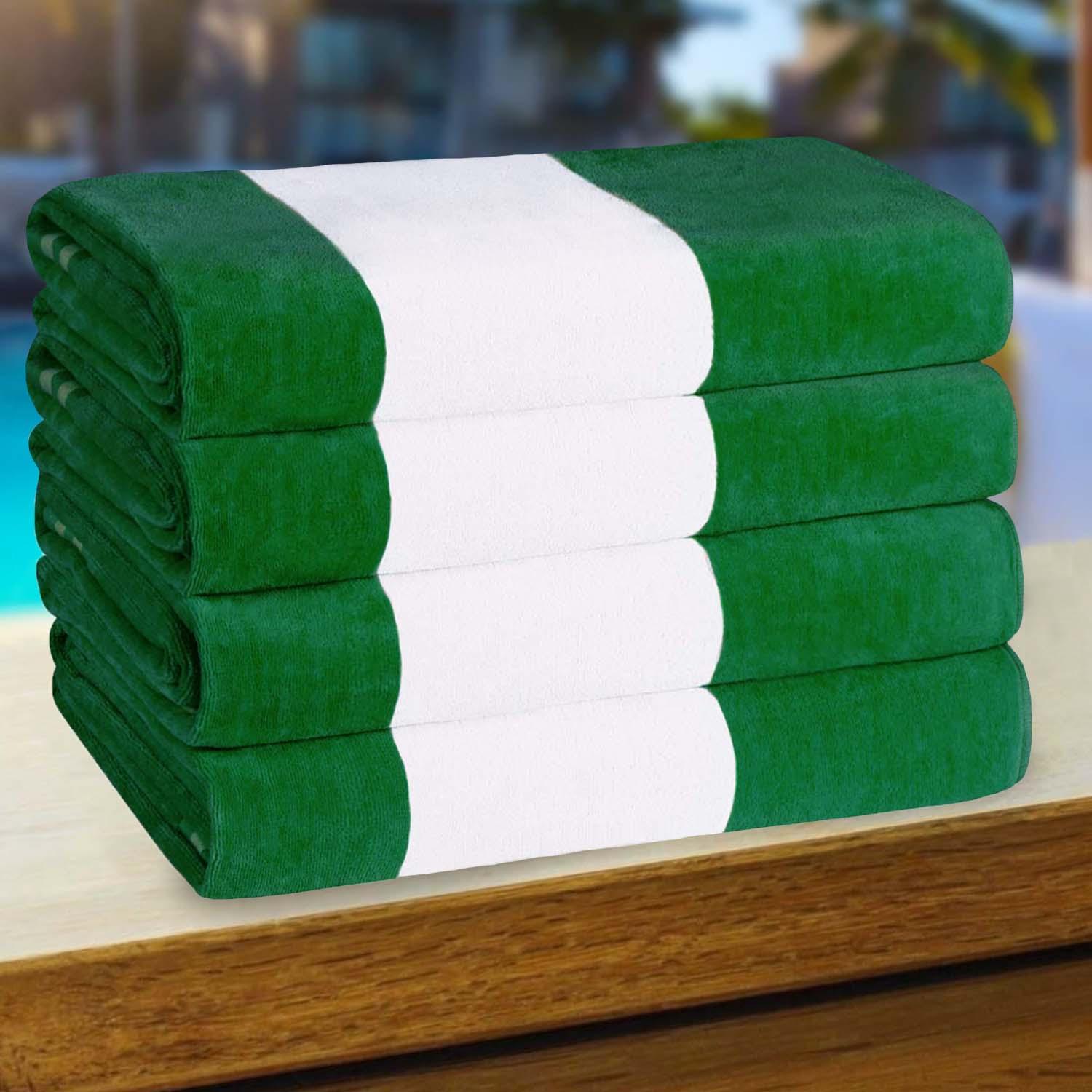 Cabana Stripe Oversized Cotton Beach Towel Set of 2, 4, or 6 Piece - Beach Towel by Superior Brand