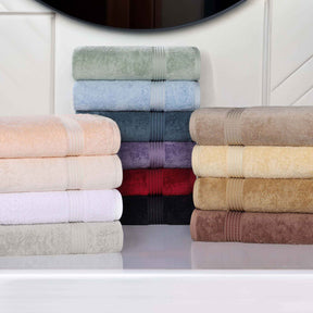 Egyptian Cotton Highly Absorbent Solid 9 Piece Ultra Soft Towel Set