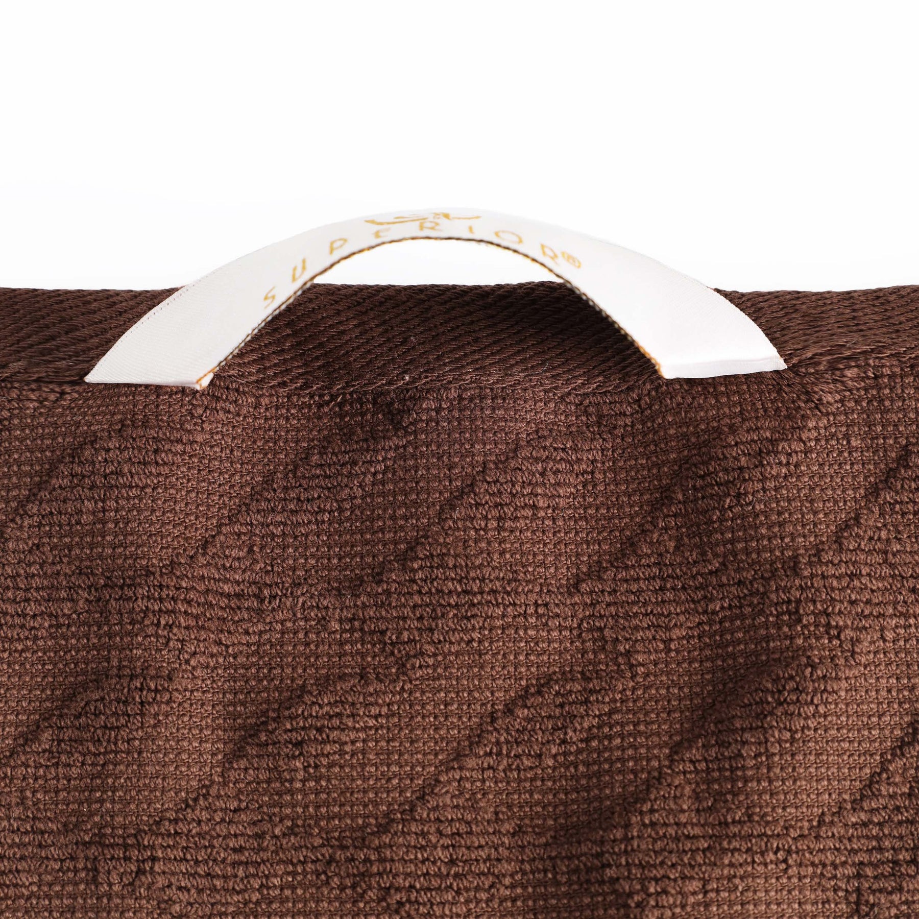Premium Turkish Cotton Jacquard Herringbone and Solid 12-Piece Face Towel/ Washcloth Set -  Chocolate