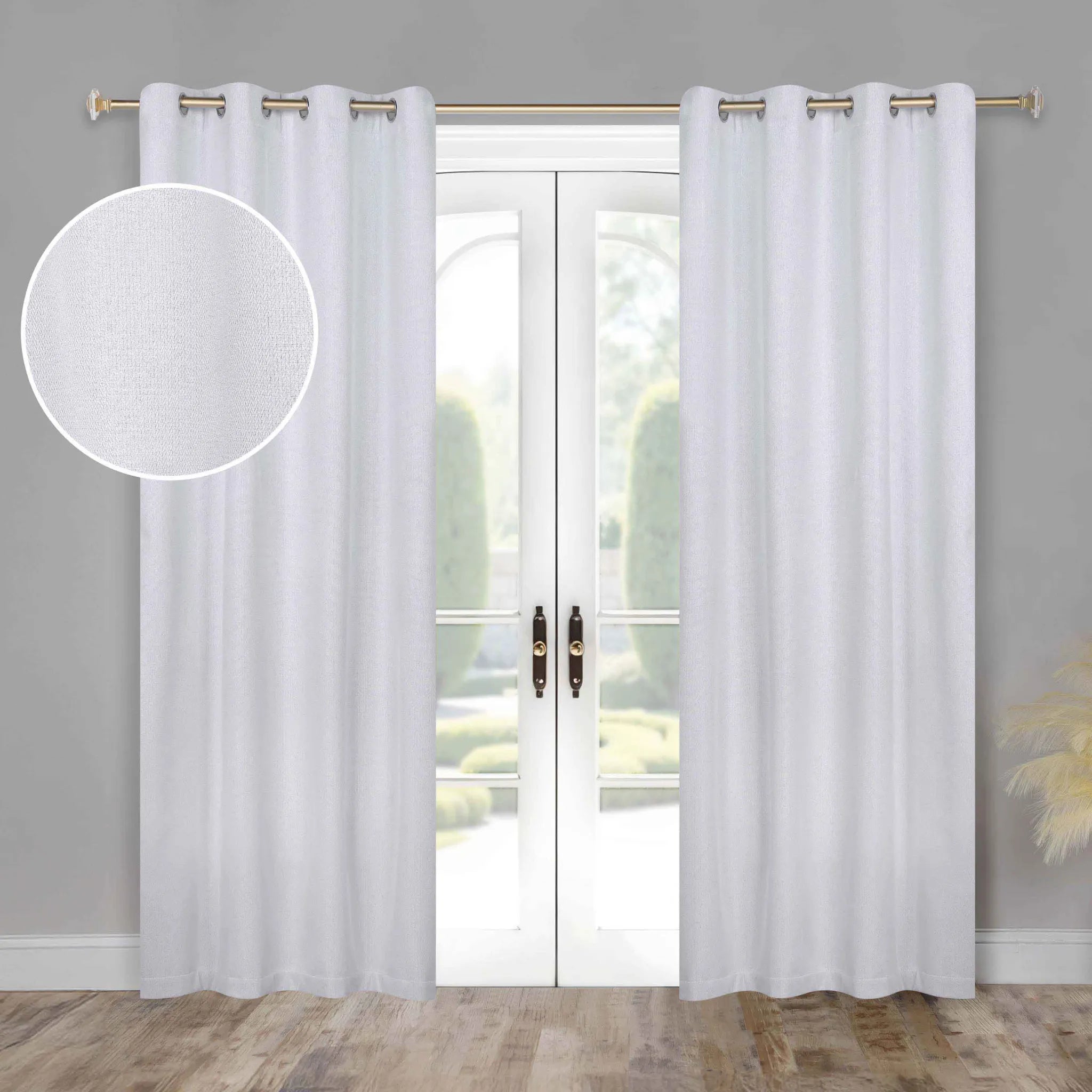Nyan 100% Blackout Machine Washable Grommet Curtains, Set of 2 Panels - Blackout Curtains by Superior Brand