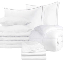 11-Piece Indulgent Comfort Move-In Bedding Bundle - Move-in Bundle by Superior Brand