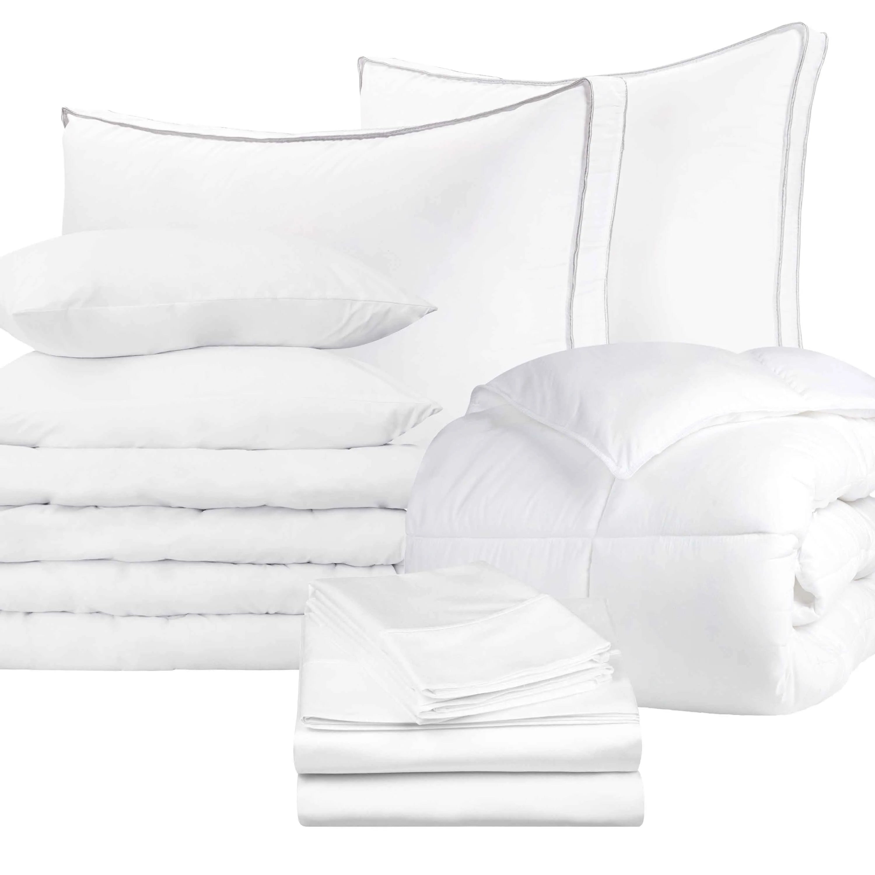 11-Piece Indulgent Comfort Move-In Bedding Bundle - Move-in Bundle by Superior Brand