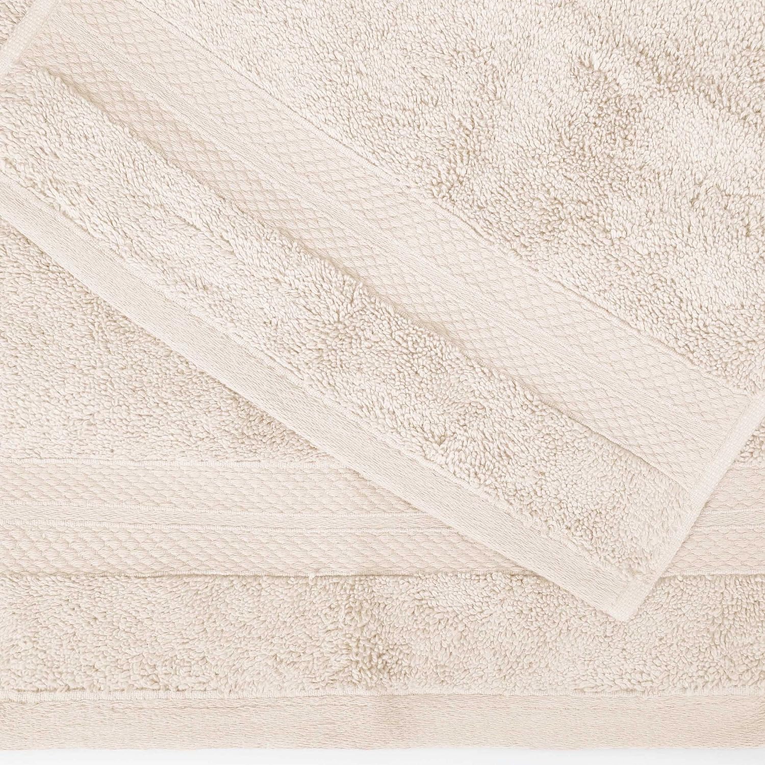 Superior Premium Turkish Cotton Assorted 12-Piece Towel Set - Ivory