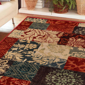 Superior Kennicot Elegant Floral Patchwork Indoor Area Rug or Runner 