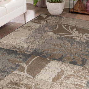 Superior Pastiche Contemporary Floral Patchwork Area Rug
