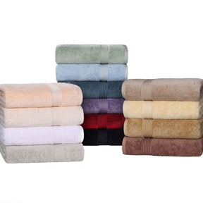 Egyptian Cotton Highly Absorbent Solid 4 Piece Bath Towel Set