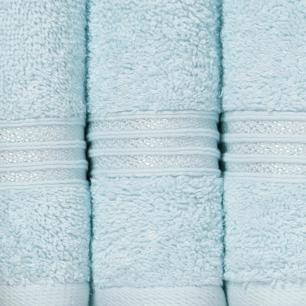 Heritage Egyptian Cotton Plush Heavyweight 8 Piece Towel Set - Egyptian Cotton Towel Set by Superior