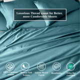 650 Thread Count Egyptian Cotton Sateen Sheet Set